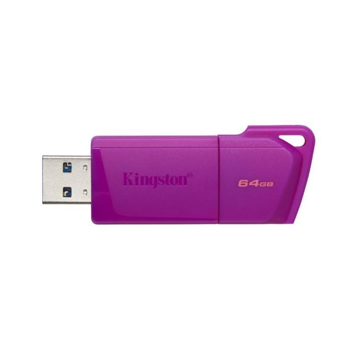 Kingston - USB flash drive - 64 GB - USB 3.2 Gen 1 - NEON Purple - Imagen 2
