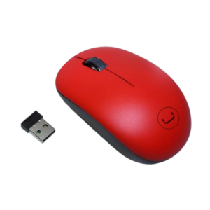 Mouse Inalámbrico Unno Tekno Curve 1200DPI Rojo