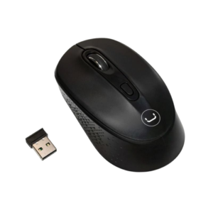 Mouse Inalámbrico Unno Tekno Countour 1600DPI Negro/Plateado
