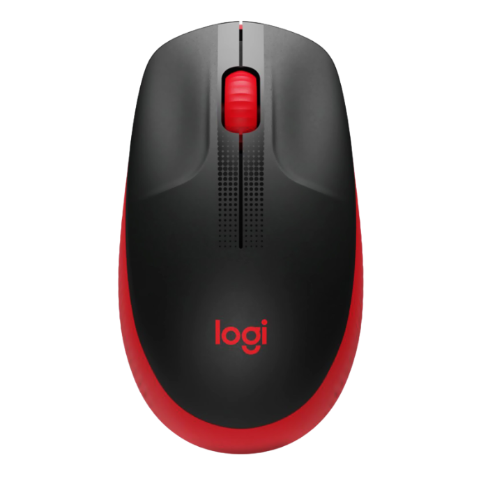 Mouse Inalámbrico Logitech M190 1000DPI Negro/Rojo