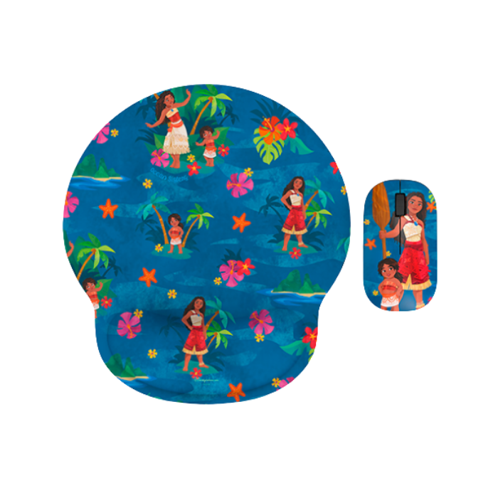 Mouse inalámbrico y mousepad Xtech XTM-DKT3MO Moana 2