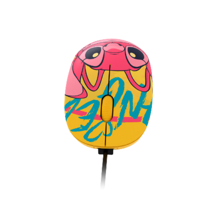 Mouse alámbrico Xtech 1200 DPI XTM-D406S amarillo Disney Stich - Imagen 2