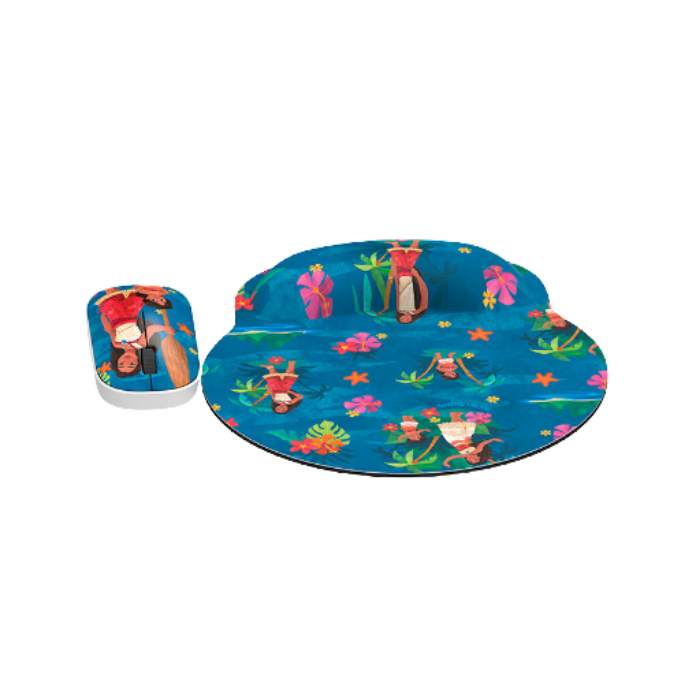 Mouse inalámbrico y mousepad Xtech XTM-DKT3MO Moana 2 - Imagen 2