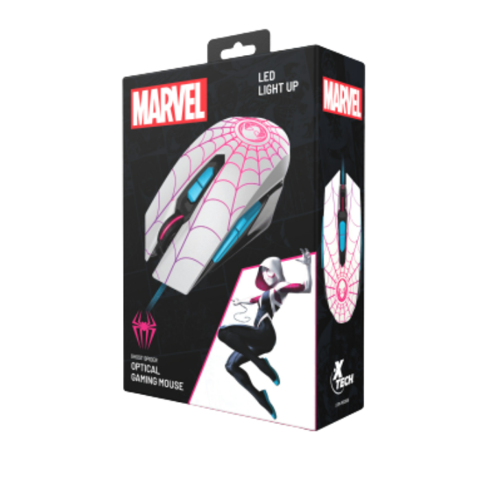 Mouse gamer alámbrico Xtech XTM-520SG Spider Gwen - Imagen 6