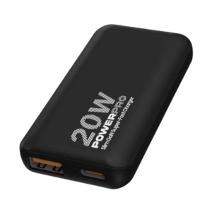 Cargador de pared Unno Tekno PW5067BK Slim GaN Dual USB-A/C 20W negro