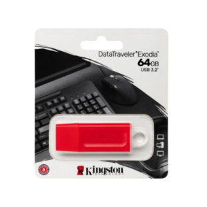 Memoria USB 3.0 Kingston  64GB rojo KC-U2G64-7GR