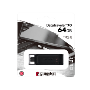 Memoria 3.2 Gen 1 Kingston DataTraveler DT70 negro 64GB