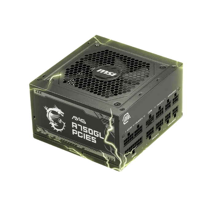Fuente de poder MSI MPG A750GL PCIE5 80 Plus Gold
