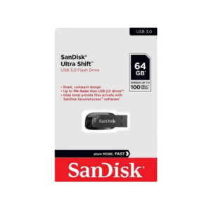 Memoria USB 3.0 SanDisk Ultra Shift 64GB negro SDCZ410-064G-G46
