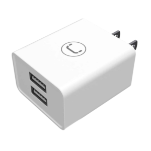 Cargador de pared Unno Tekno PW5060WT Dual USB-A 2.1A blanco