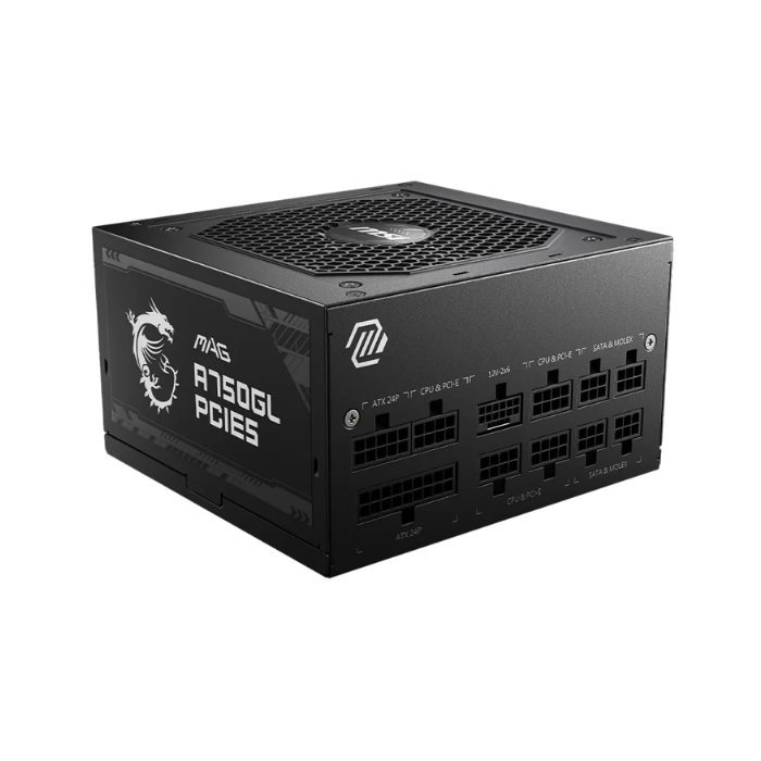 Fuente de poder MSI MPG A750GL PCIE5 80 Plus Gold - Imagen 2