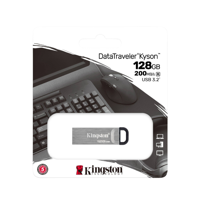 Memoria USB USB 3.2 Gen 1 Kingston DTKN DataTraveler Kyson 128G - Imagen 3