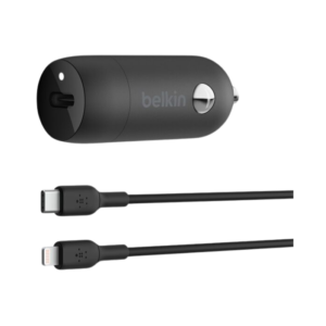 Cargador para carro Belkin CCA004bt1MBK-B5 30W USB-C a Lightning